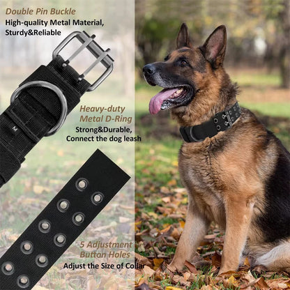 Military-Style Adjustable Dog Collar