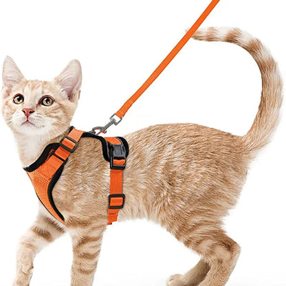 Soft Escape-Proof Cat Harness & Leash
