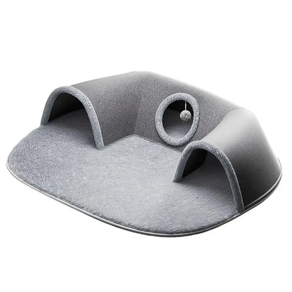 U-Shaped Cat Tunnel Bed