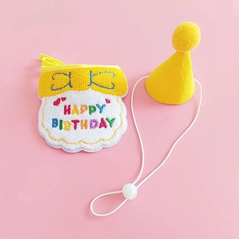 Dog Birthday Hat & Bandana Set
