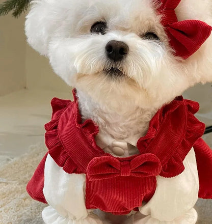 Christmas Princess Dog Dress