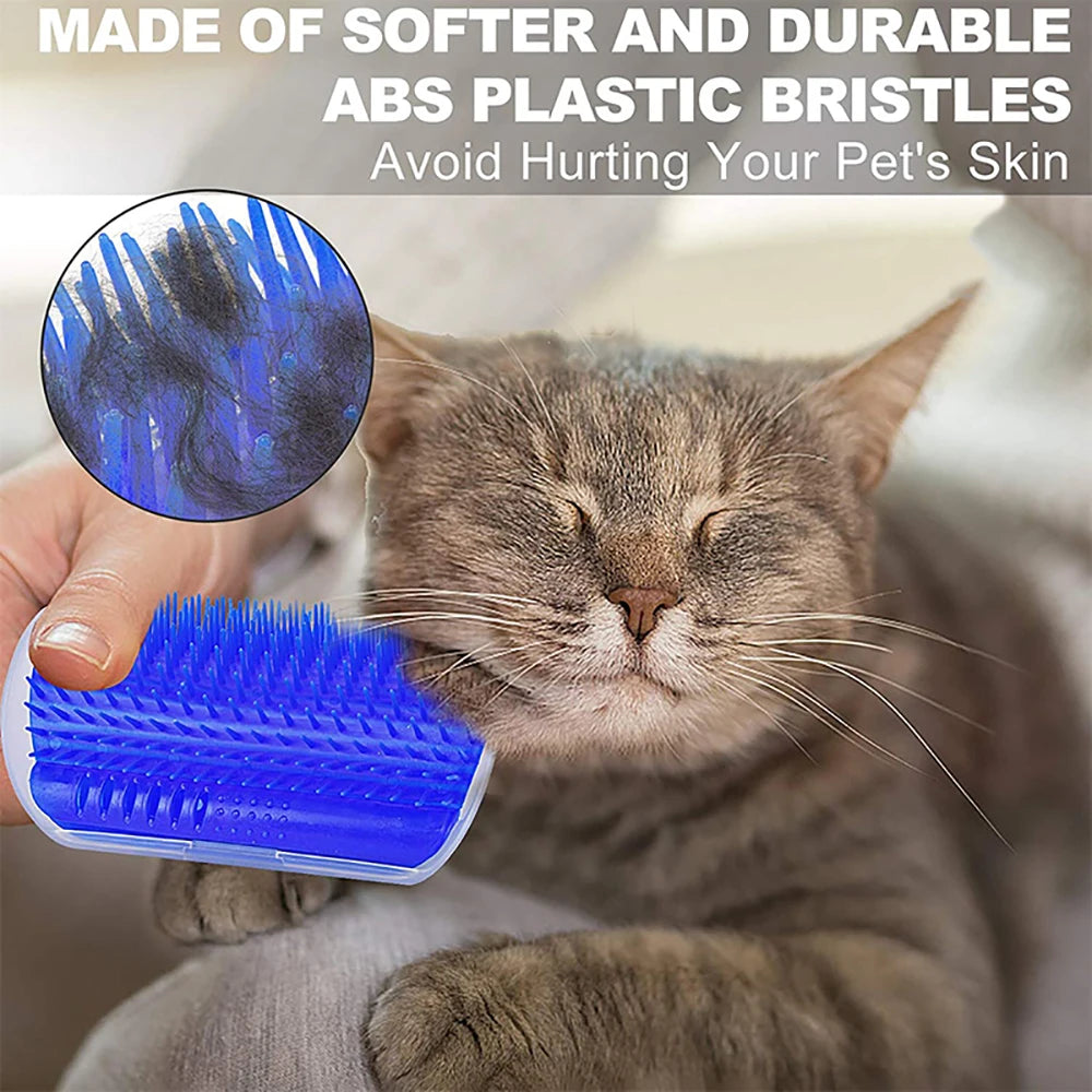 Wall-Corner Cat Massage Brush