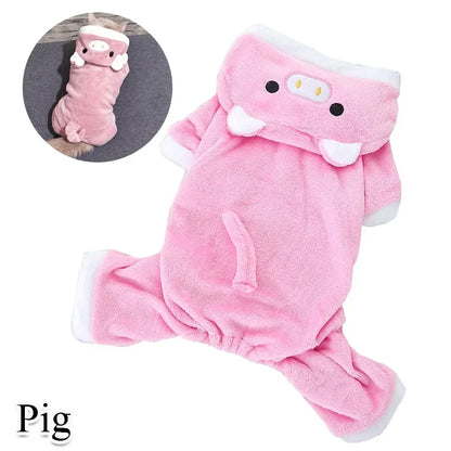 Coral Fleece Dog Costume