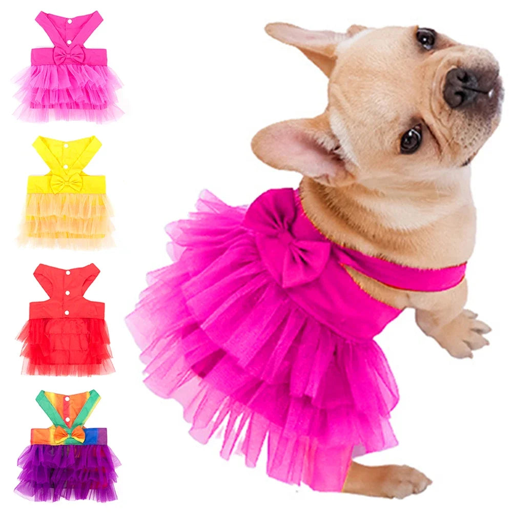 Soft Lace Princess Dog Dress