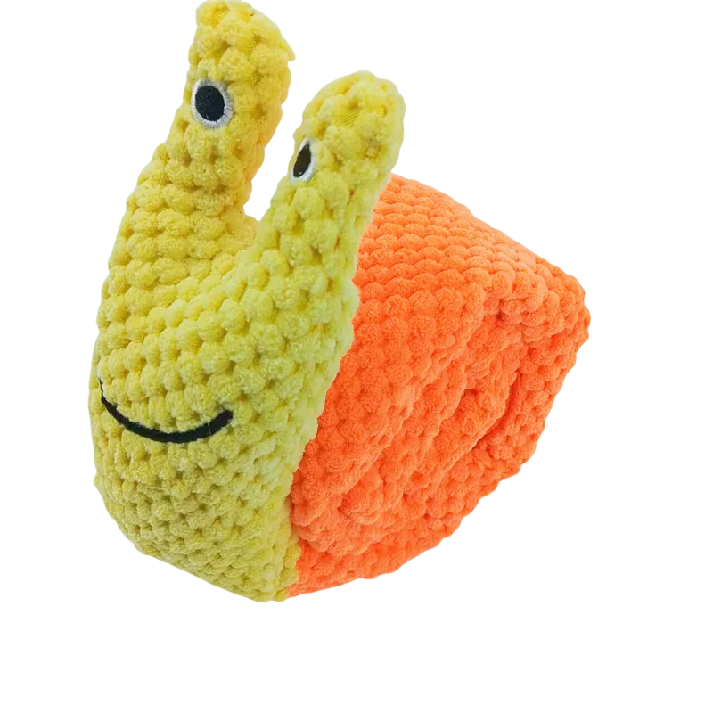Snail Puzzle Squeaky Dog Toy