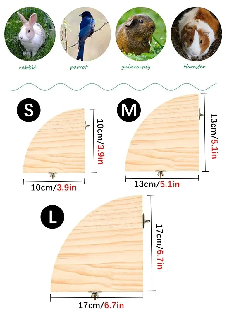 Wooden Bird Perch Platform