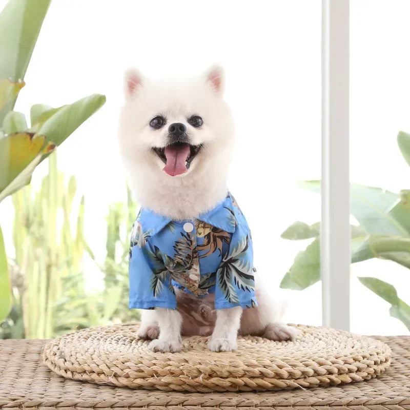 Hawaiian Dog Beach Shirt