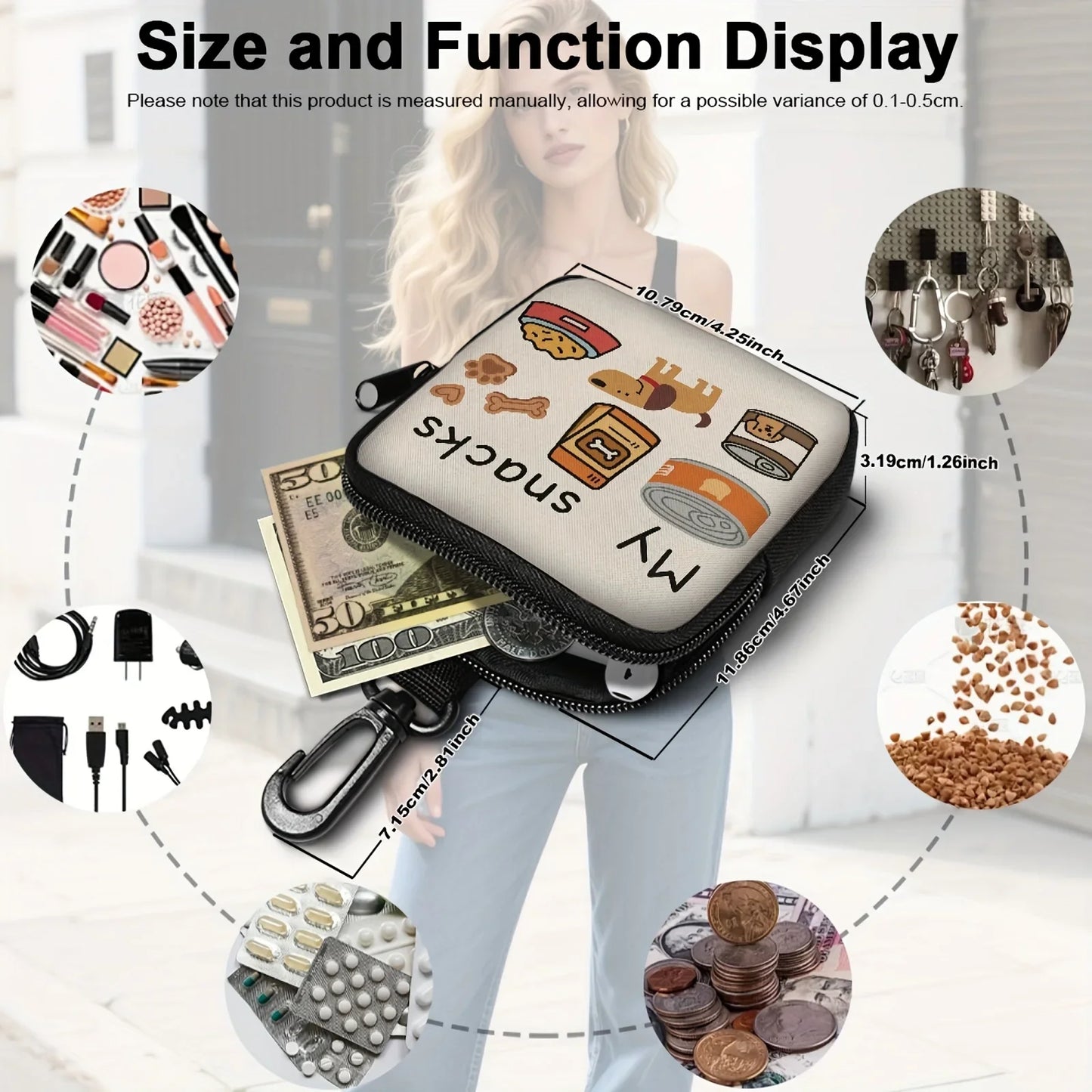 Dog Treat Bag with Clip