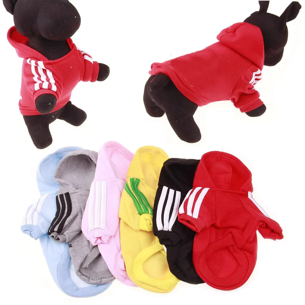 Pet Sports Clothing Spring Autumn Dog Hoodies for Small Medium Dogs, Chihuahua Yorkies Sweatshirt Clothes Puppy Hooded Pullover