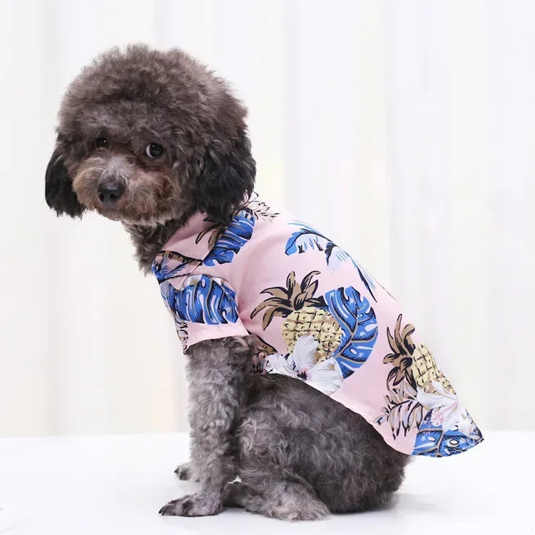 Hawaiian Dog Beach Shirt