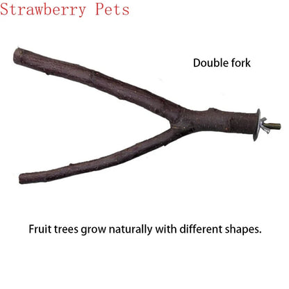Natural Wood Branch Bird Perch