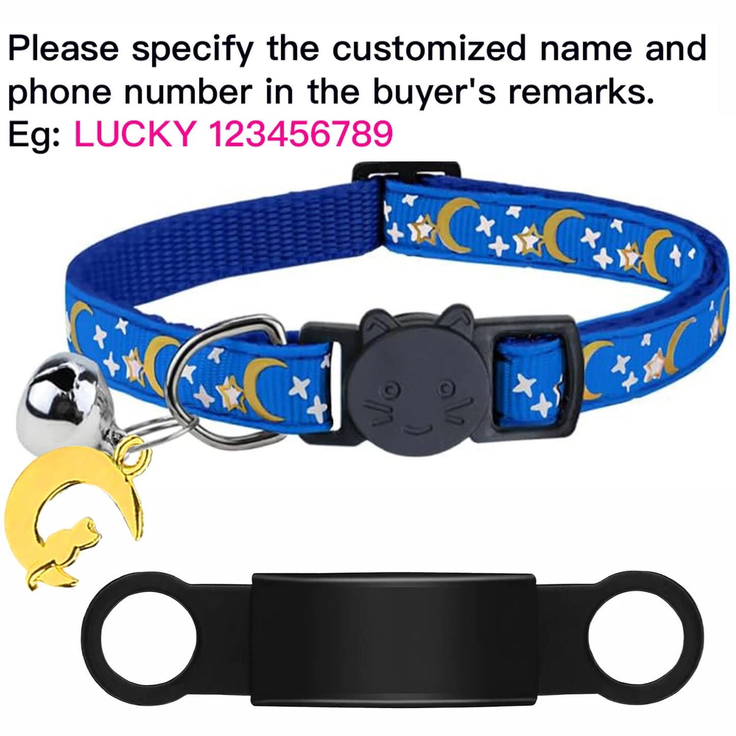 Personalised Glow Cat Collar with ID