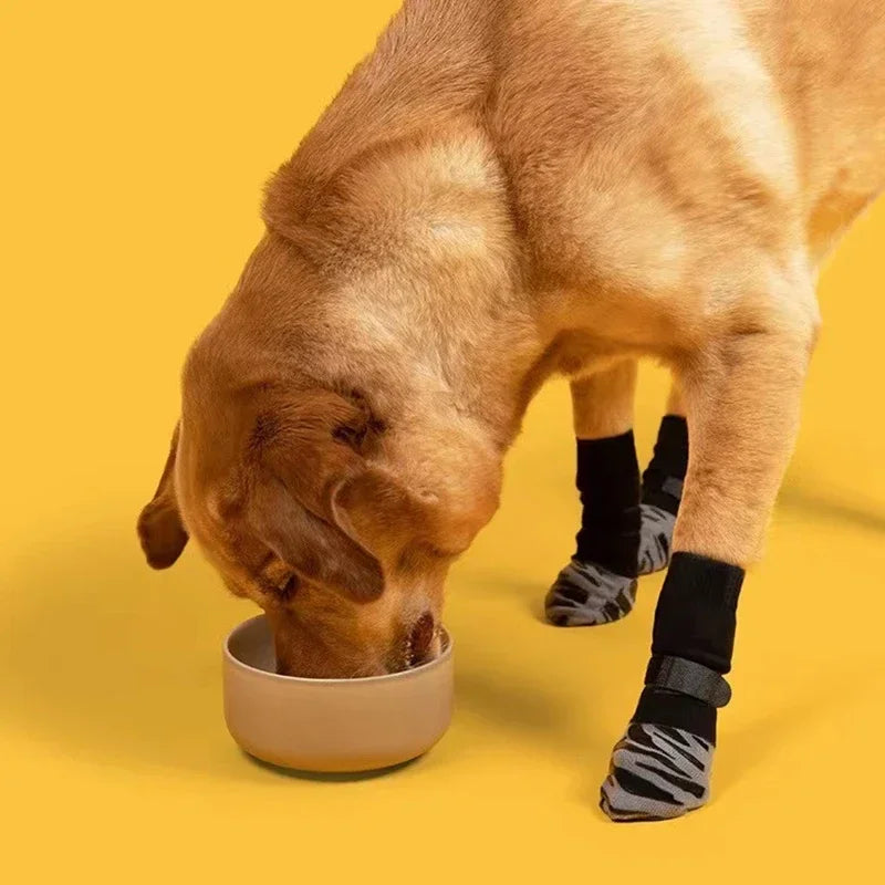 Anti-Slip Dog Socks with Straps (Set of 4)