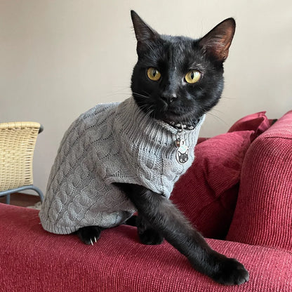 Knitted Sphynx Cat Sweater