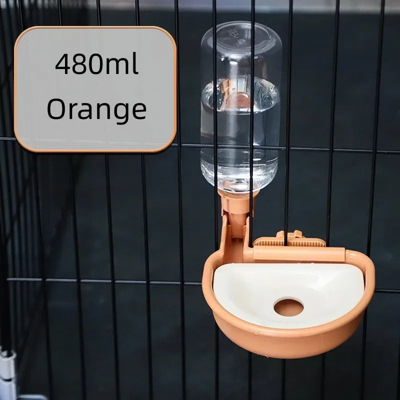 Hanging Pet Water Bottle & Bowl