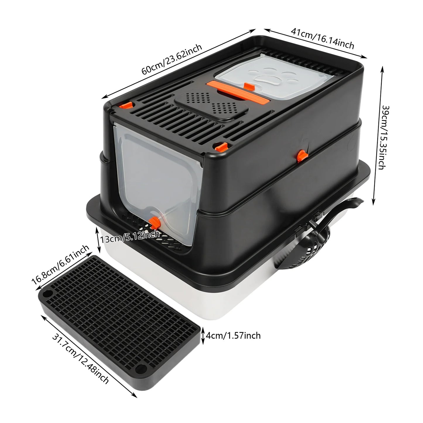 Stainless Steel Cat Litter Box