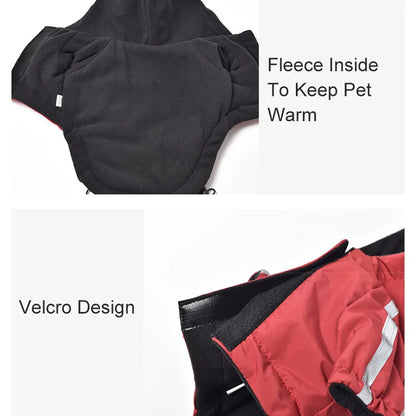 Waterproof Hooded Winter Dog Coat