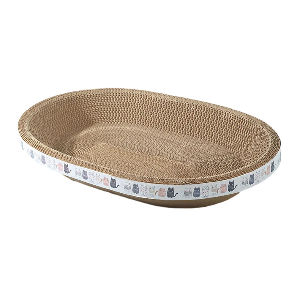 Bowl-Shaped Cardboard Cat Scratcher