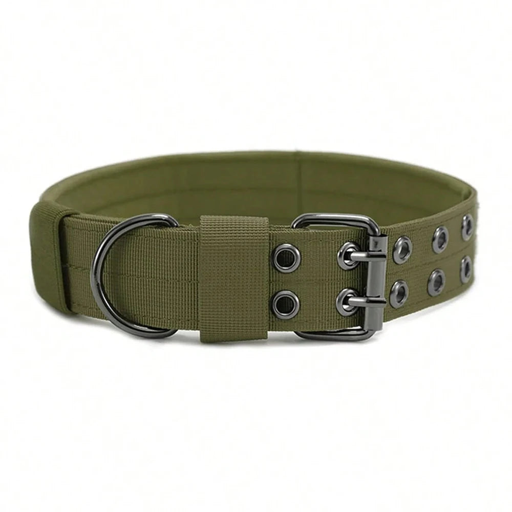 Military-Style Adjustable Dog Collar