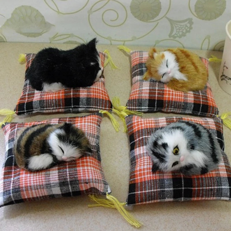 Plush Simulation Cat Cushion