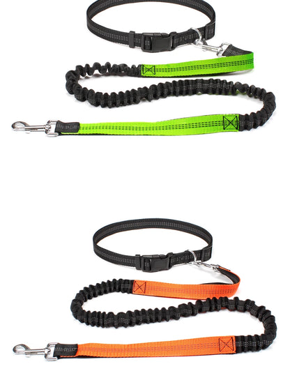 Hands-Free Dog Leash with Waist Belt