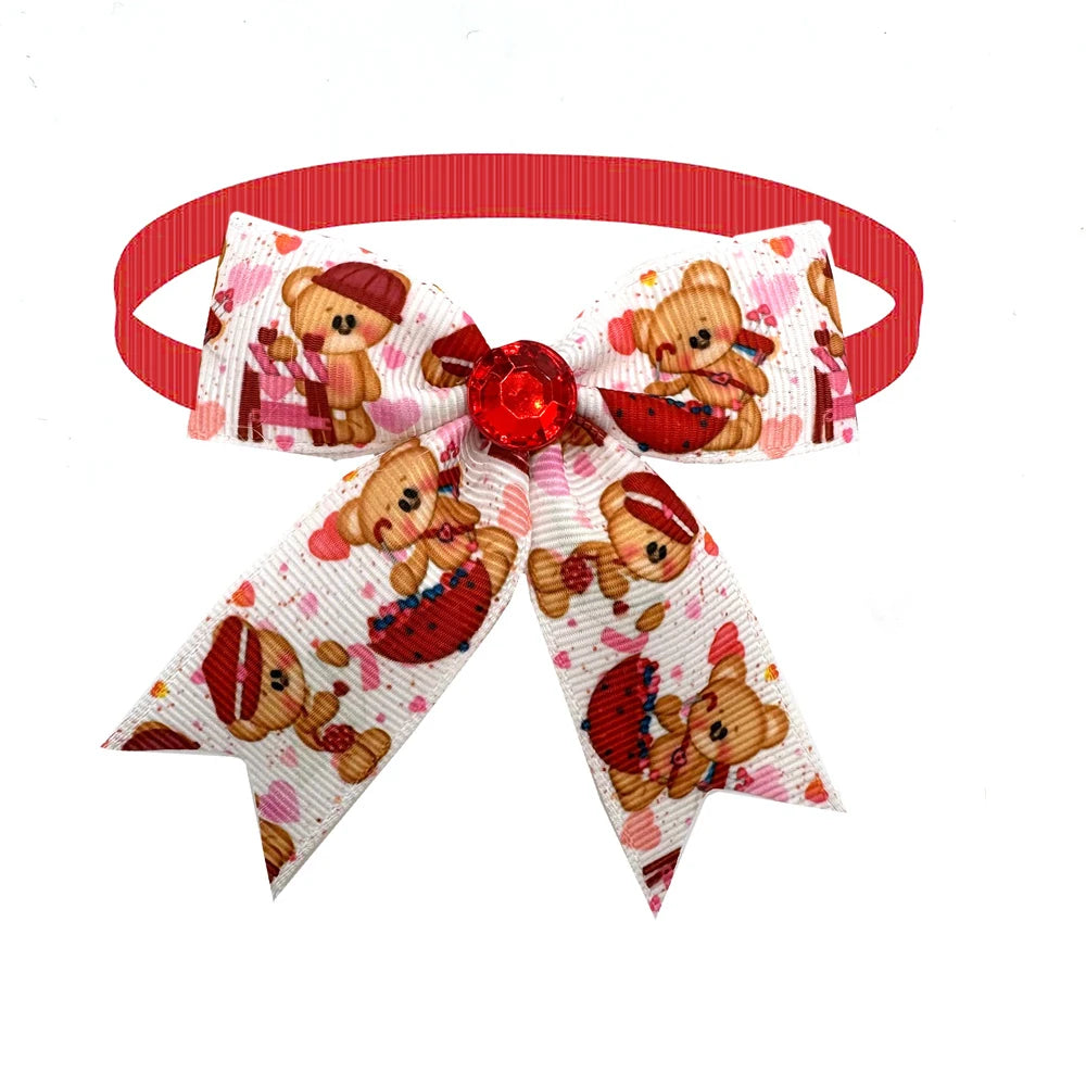 Valentine's Day Dog Bow Ties (Bulk Pack)