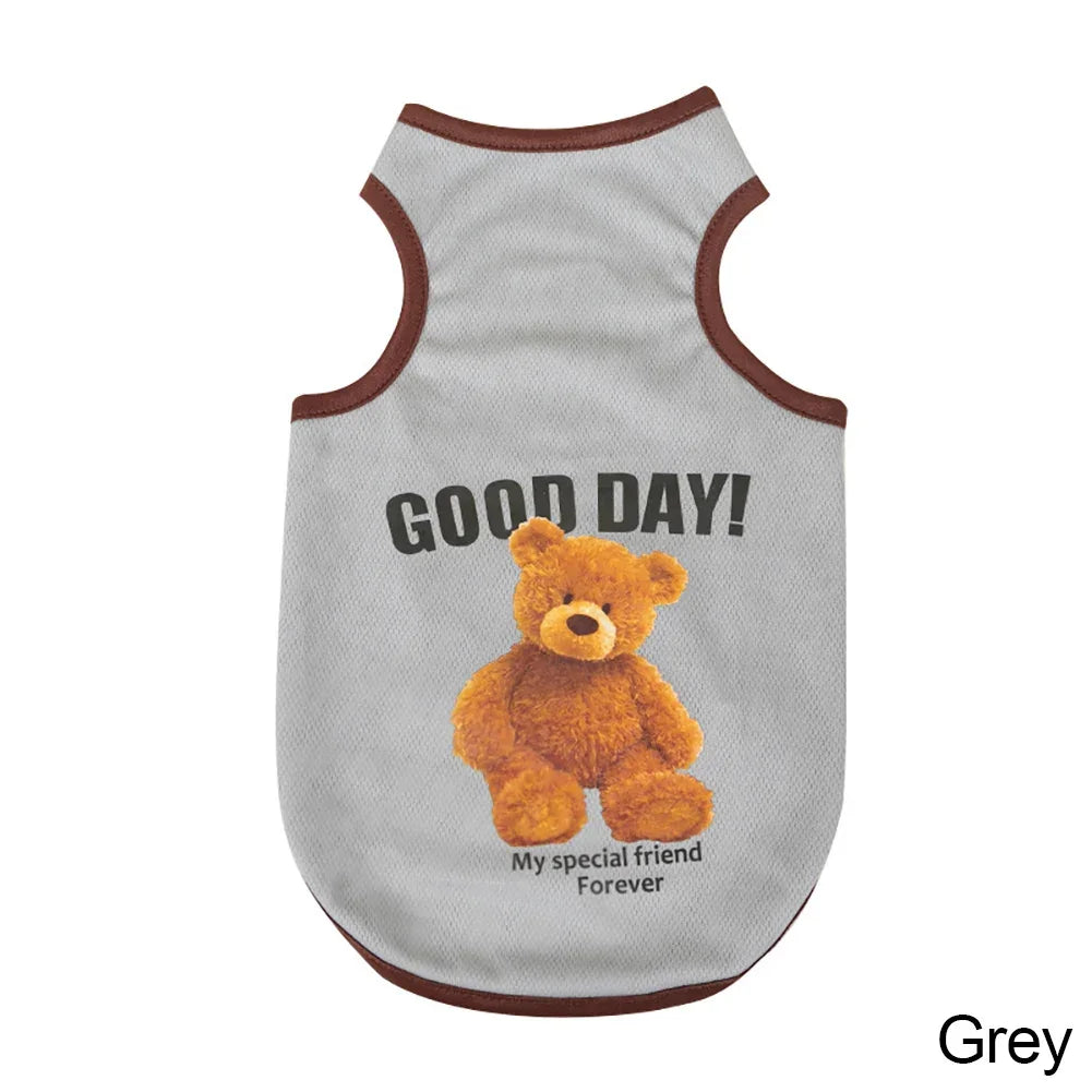 Bear-Print Dog & Cat Tee
