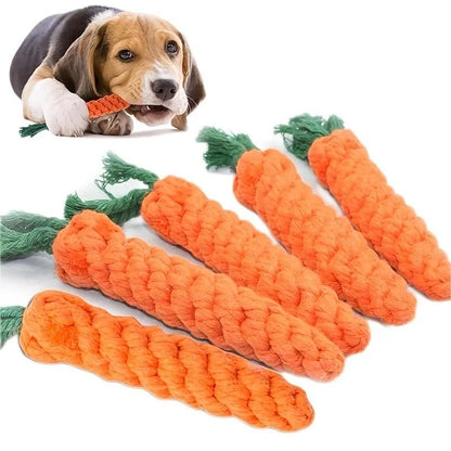 Carrot Cotton Rope Chew Toy