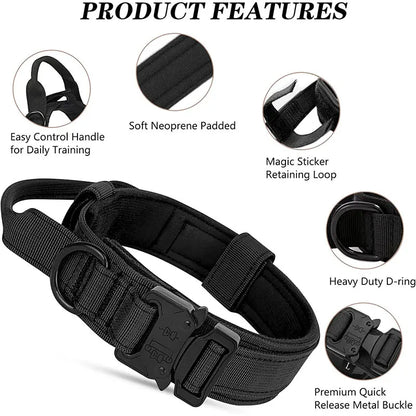 Tactical Dog Collar with Control Handle