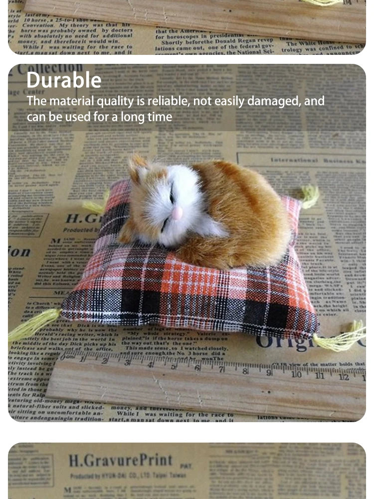 Plush Simulation Cat Cushion