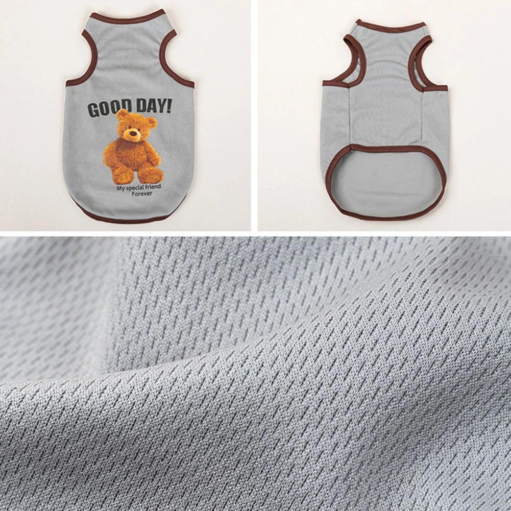 Bear-Print Dog & Cat Tee