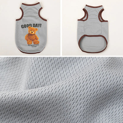 Bear-Print Dog & Cat Tee