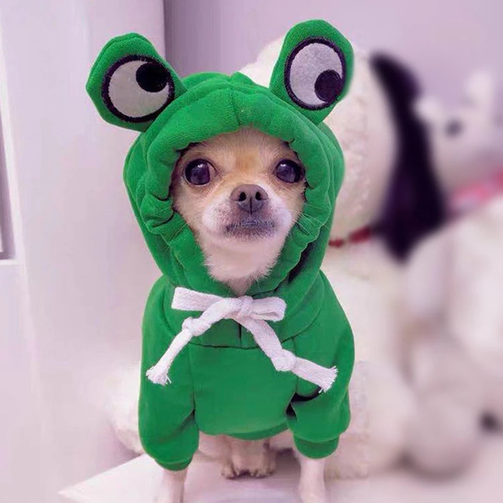 Pet Clothes Dog Hooded Sweatshirt Fruit Warm Coat Cat Sweater Winter Chihuahua Costume for Puppy Small Medium Dogs Cat Clothes