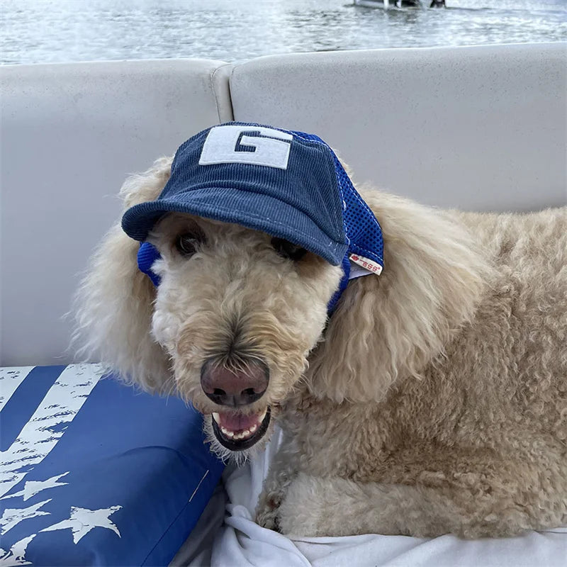 Dog Sun Hat with Ear Holes