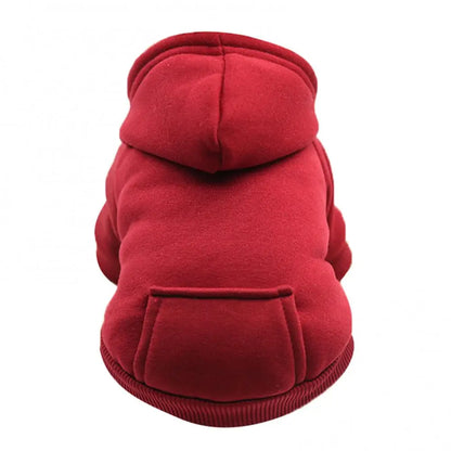 Fleece Pet Hooded Sweatshirt Dog Clothes Winter Warm Hoodie Sweater Coat Costumes for Small Medium Pet Puppy Shirts Clothing