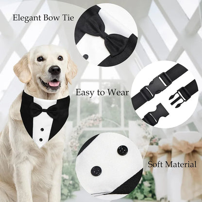 Dog Tuxedo with Bow Tie (Formal Suit)