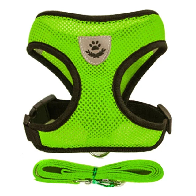 Mesh Cat & Dog Vest Harness Set