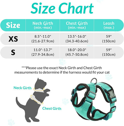 Soft Escape-Proof Cat Harness & Leash