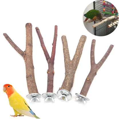 Natural Wood Branch Bird Perch