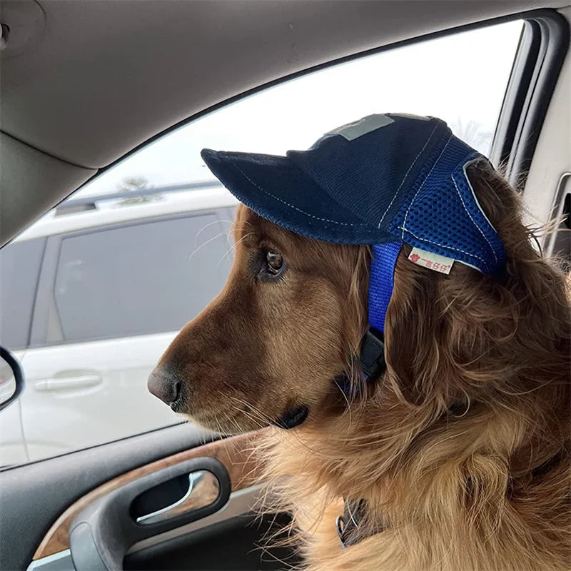 Dog Sun Hat with Ear Holes