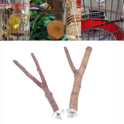 Natural Wood Branch Bird Perch
