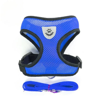 Reflective Mesh Pet Harness & Leash