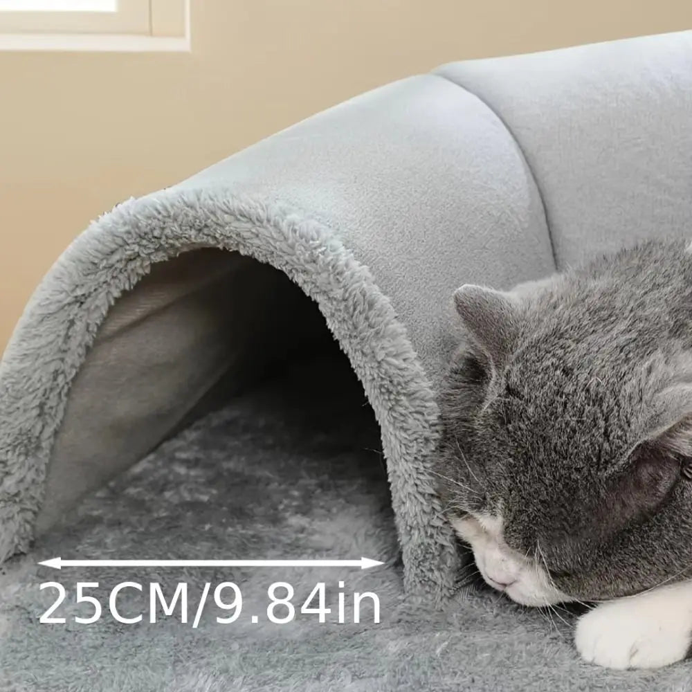 U-Shaped Cat Tunnel Bed