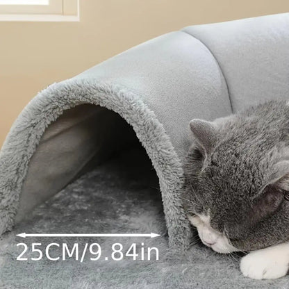 U-Shaped Cat Tunnel Bed