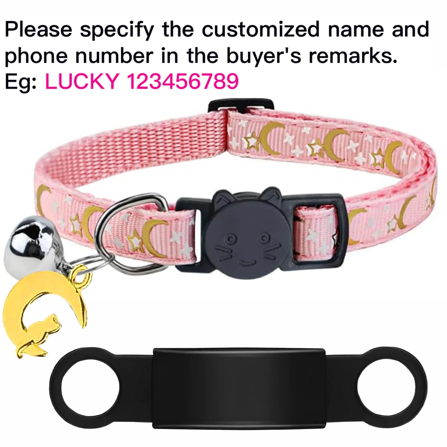 Personalised Glow Cat Collar with ID