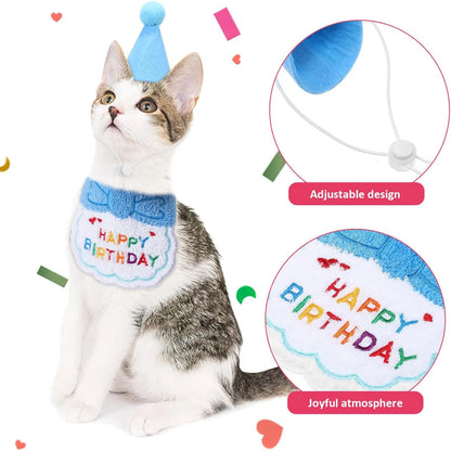 Dog Birthday Bandana & Party Hat Set