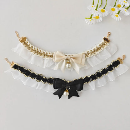 Lace Bow Bib Collar for Cats & Dogs