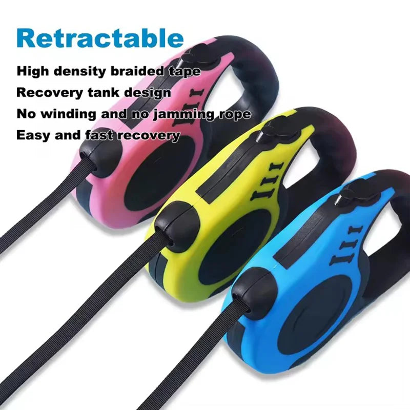 Braided Retractable Dog Leash