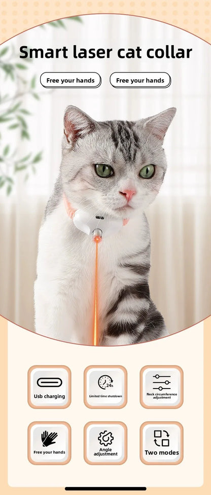 Automatic Laser Cat Teaser Collar