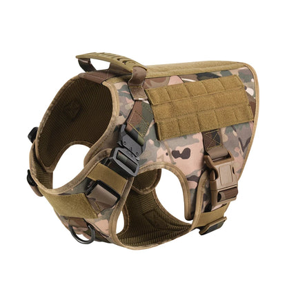 Tactical Dog Vest Harness & Leash Set